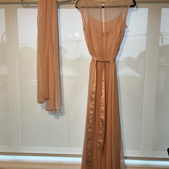 After six bridesmaid dress. size 10. style w8026. cap sleeve w/ matching shawl - Picture 7 of 16